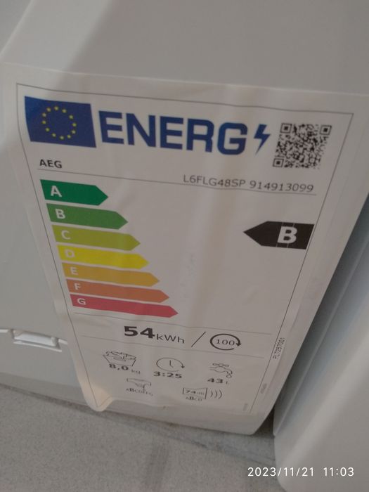 OUTLET Janki ul Wspólna 6 Pralka AEG L6FLG48SP