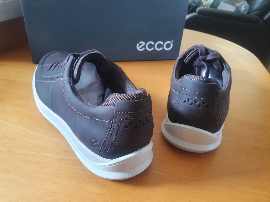 Buty męskie skórzane brązowe sneakersy Ecco Byway 44 EU  28 CM