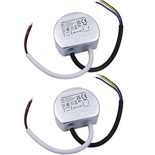 Noobibaba 12 V zasilacz małe zaciski, zasilacz 12 V DC