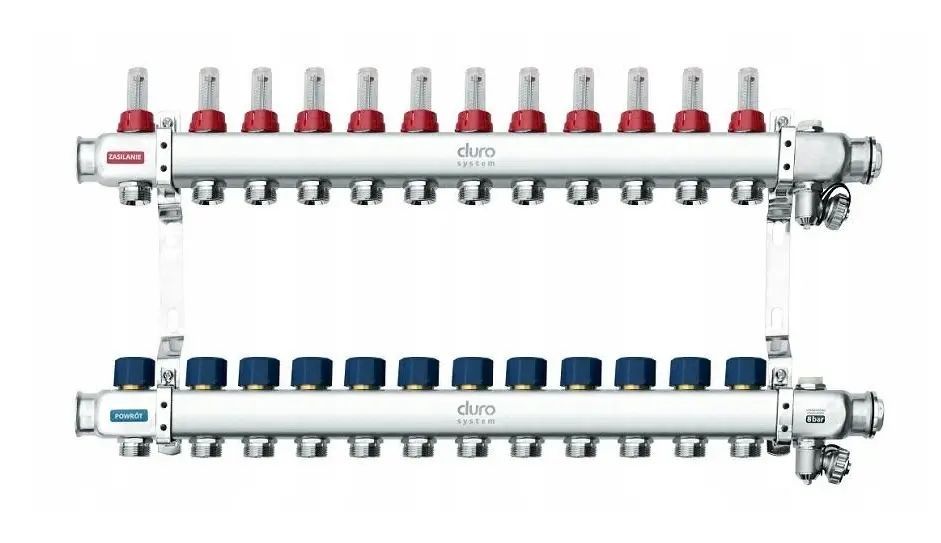 Duro rozdzielacz do centralnego ogrzewania R-12