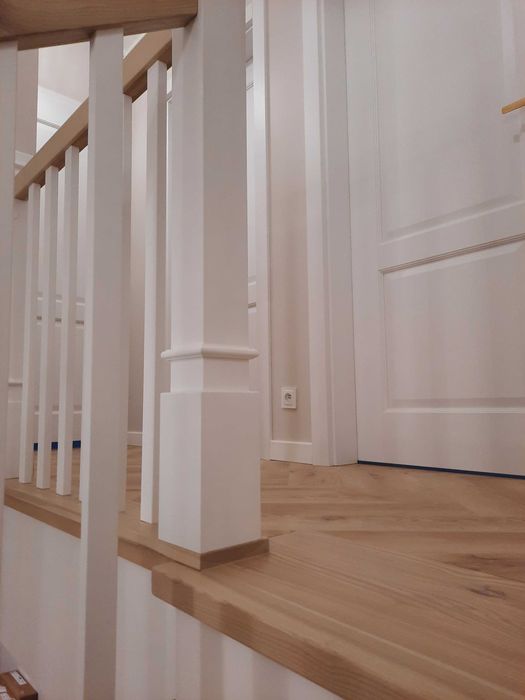 Drewniane schody na beton