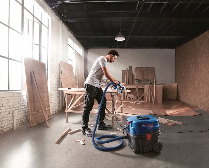 Odkurzacz Przemysłowy Bosch Gas 12-25 Pl 1250w L Praca Na Sucho I Na M