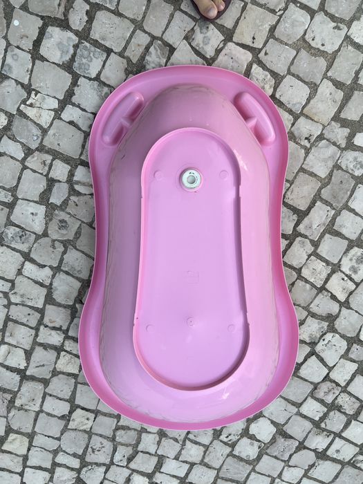 Banheira de bébé cor de rosa minie