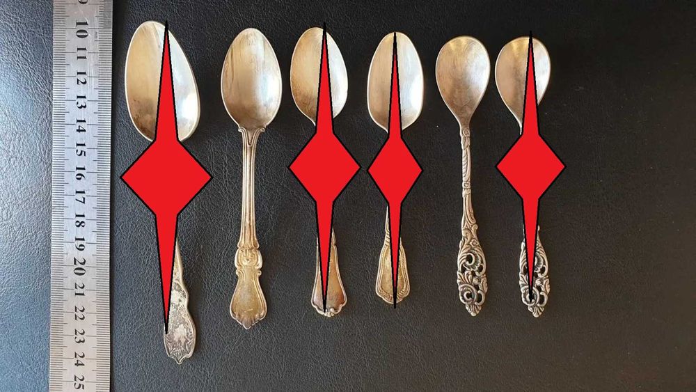 Ложки срібні чайні кофейні