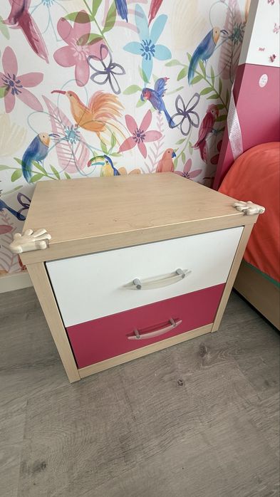 Mobilia de quarto completo de solteiro 200cmx90cm madeira