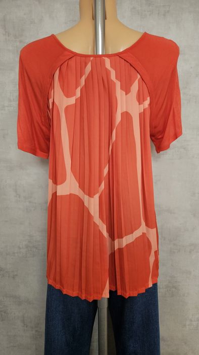 Pomarańczowa plisowana  bluzka ARMANI JEANS  3638