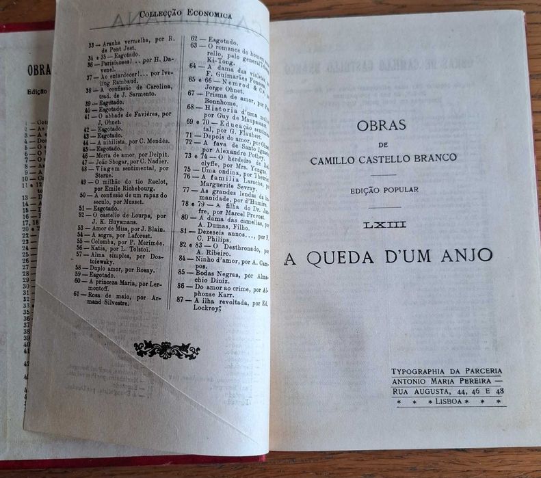 Coleção de Camilo Castelo Branco (40 volumes)