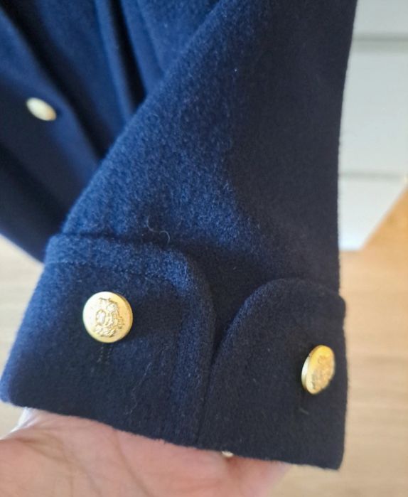 Sobretudo sacoor s mulher azul marinho