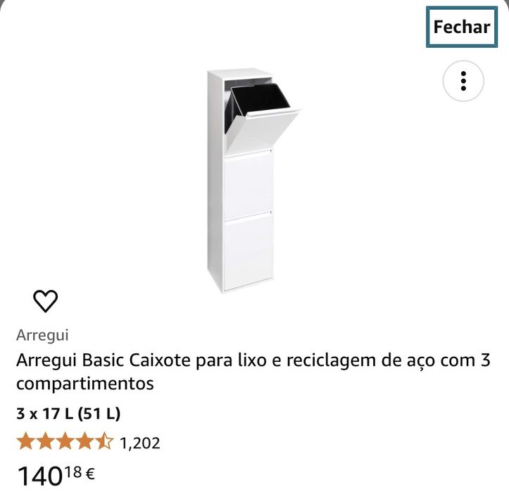 Caixote do lixo de metal