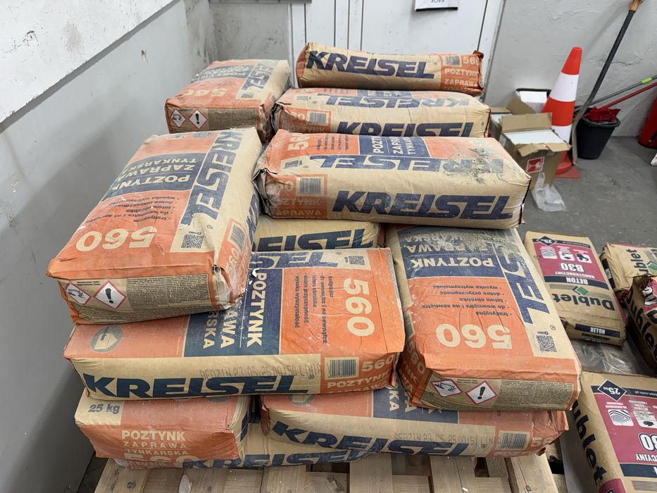 Sprzedam: zaprawa, kleje, papa, silka, wełna, gladź, grunt, dysperbit