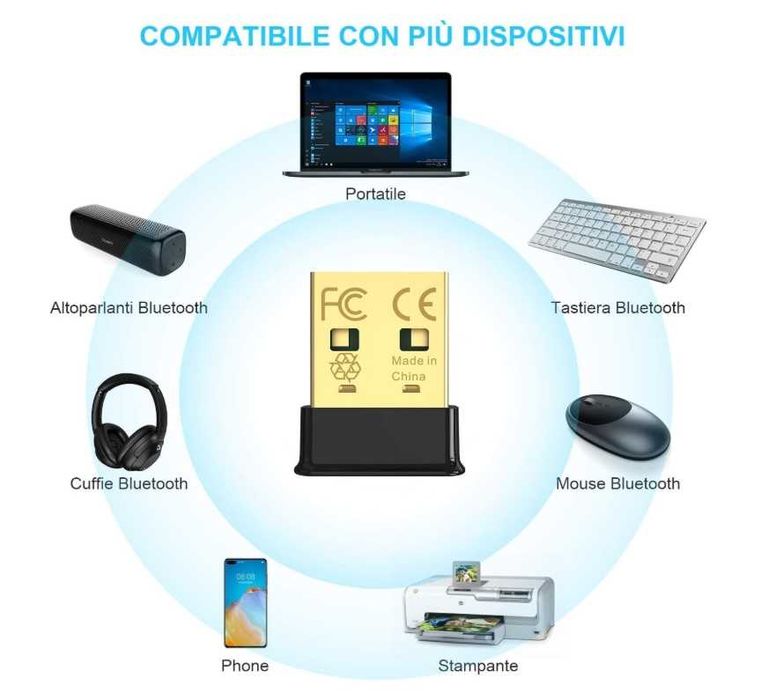 Miilink BT502 Adapter Bluetooth 5.0 USB EDR