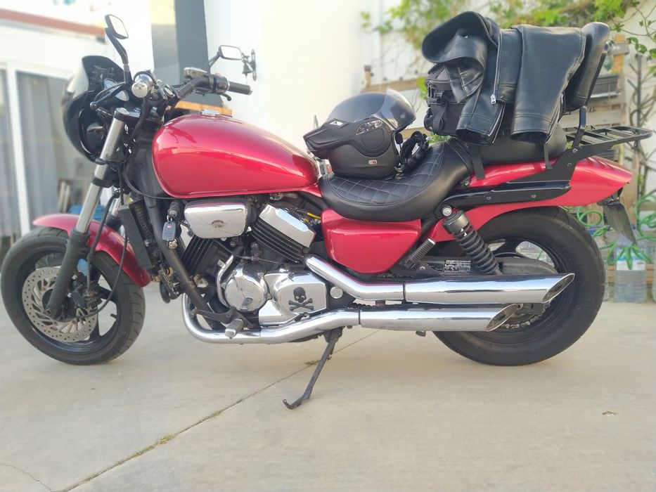 Honda Magna Vf750C troco por trail com acerto