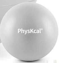 Piłka rehabilitacyjna do ćwiczeń 23cm SZARA PhysKcal