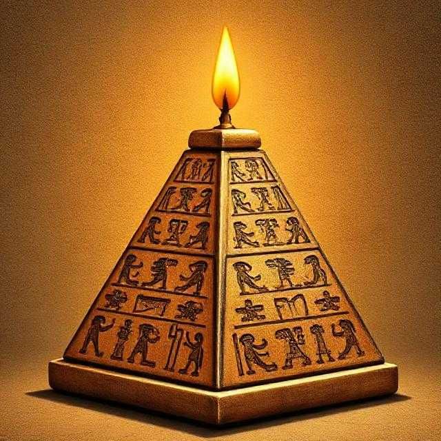 Vela Piramide Guiza Egipto incenso disponível 500gr