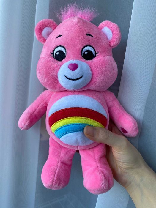Фірмова м'яка іграшка, рожевий ведмедик Care Bears - Cheer Bear