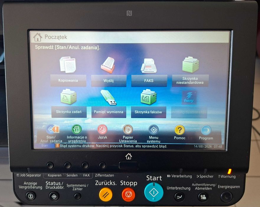 Kyocera TASKalfa 6052ci jak NOWA – Tylko 75 tys. przebiegu! Warto!
