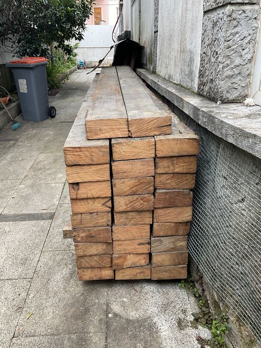 Vigas madeira pitch pine