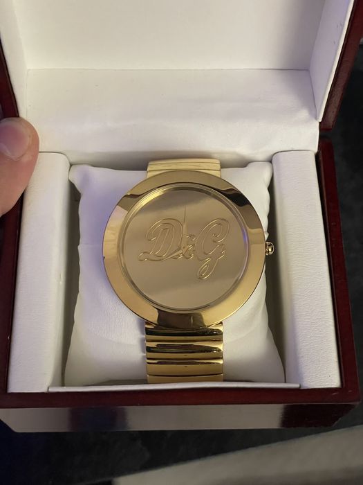 Жіночий годинник 54мм Dolce & Gabbana Rockabilly Ip Gold DW0281