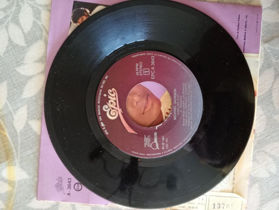 Vinil singles Michael Jackson - thriller