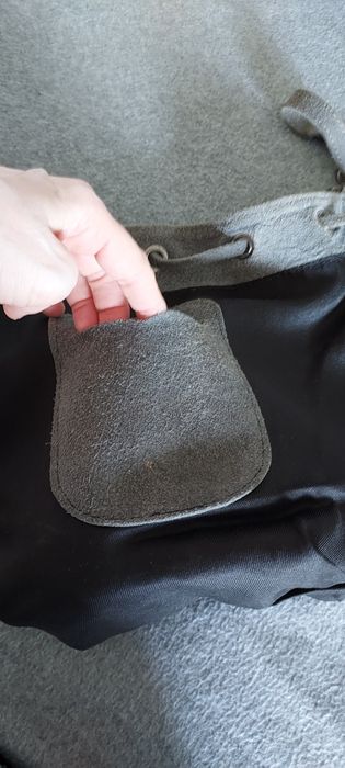 Torba zamszowa, szara