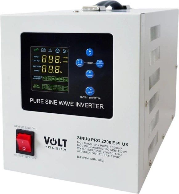 Джерело безперебійного живлення Volt Polska SINUS PRO 2200 E PLUS 12/230V (1200/2200W)