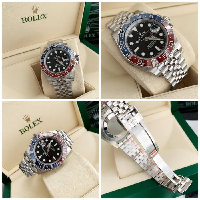 Часы механические GMT master Sprite Pepsi 41мм полный комплект Rolex