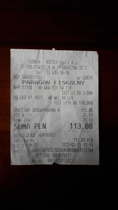 komplet żarówek LED H1 HQ -1077 e-vision