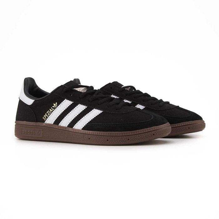 Мужские кроссовки Adidas Spezial Black-White-Brown. Размеры 40-45
