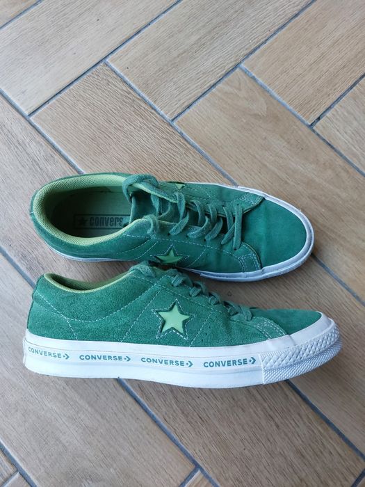 Converse 37.5 Trampki niskie Zielone Unikat