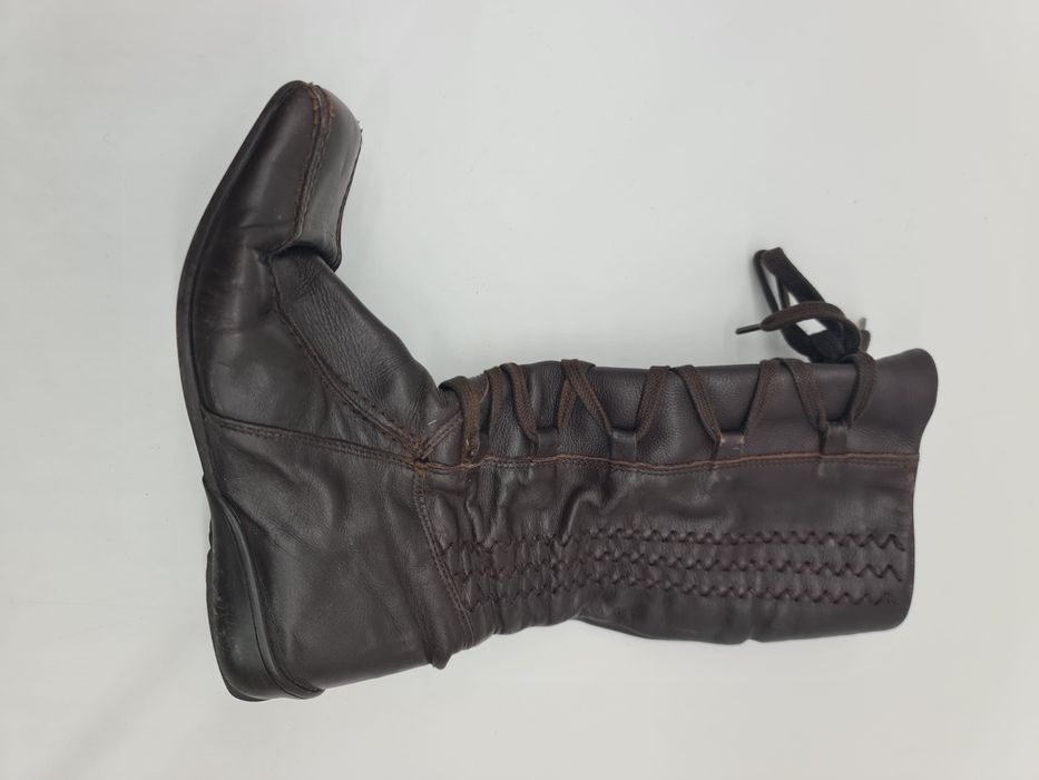 Botas senhora pele castanha tamanho 38