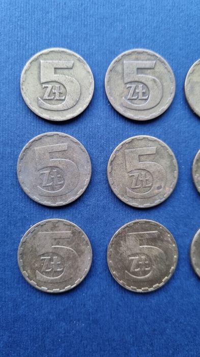 Monety 5 zł PRL  różne roczniki