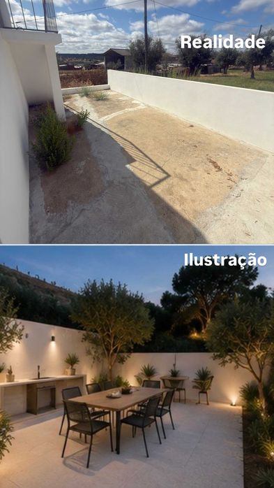 Moradia T3 com garagem e terreno à venda em Água Travessa- Abrantes
