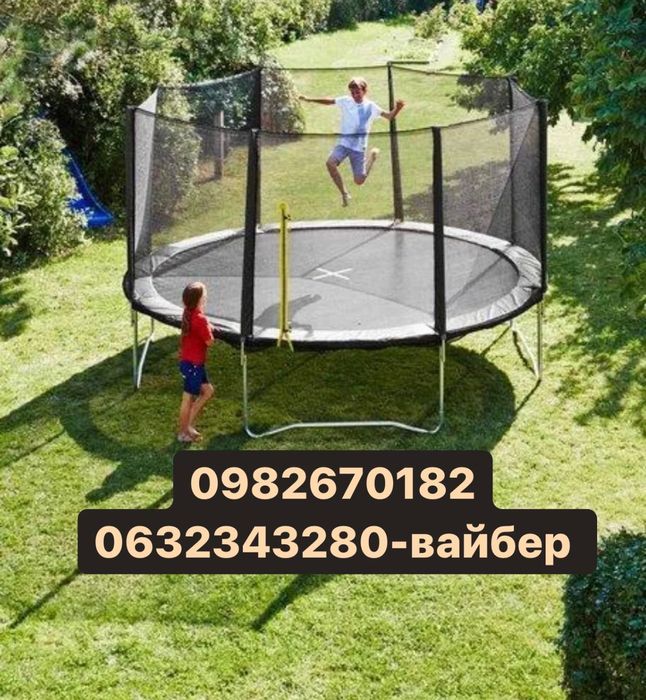 БАТУТ Stoj 374см,305см 244см  сірий, М