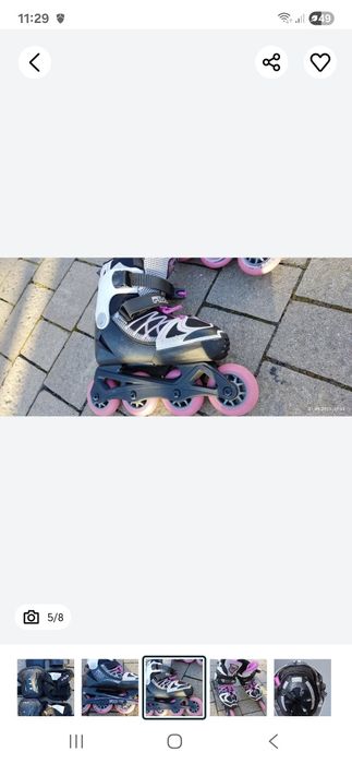 Rolki ochraniacze FILA + kask