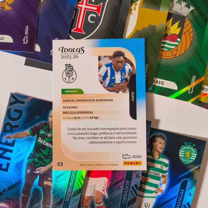 Lote Cartas Ídolos todas diferentes