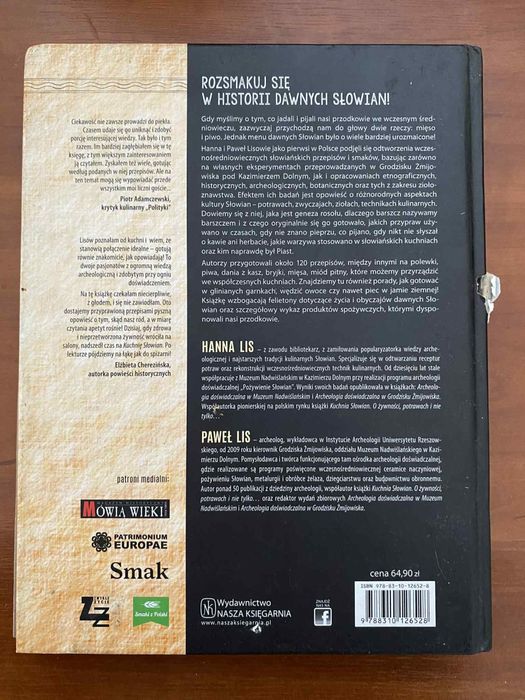 Książka „Kuchnia Słowian” Hanna i Paweł Lis