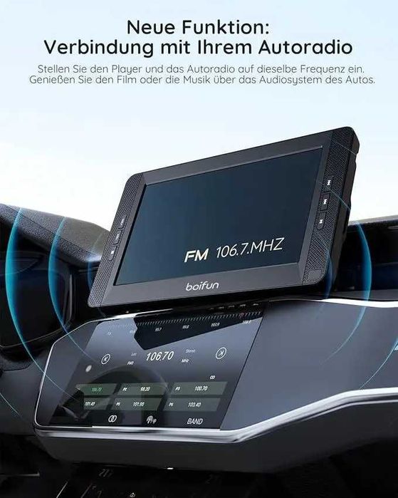 BOIFUN BFN-101 DVD-програвач для автомобіля 2 екрани 10,5 дюймів