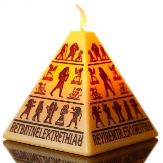 Vela Piramide Guiza Egipto incenso disponível 500gr