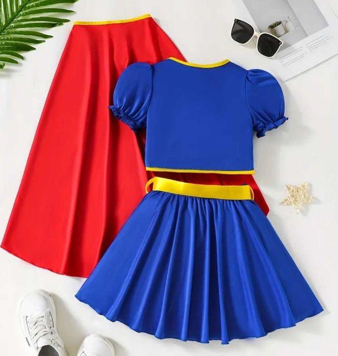 Strój/przebranie dla dziewczynki - SUPERMENKA rozm. 110-116