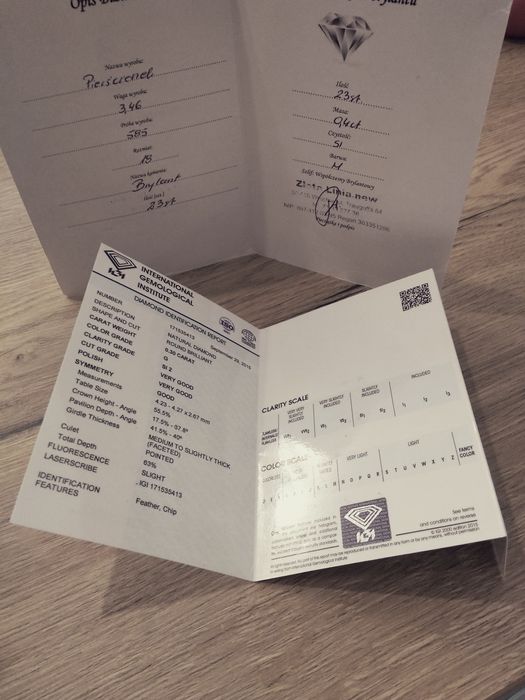 Pierścionek z brylantami