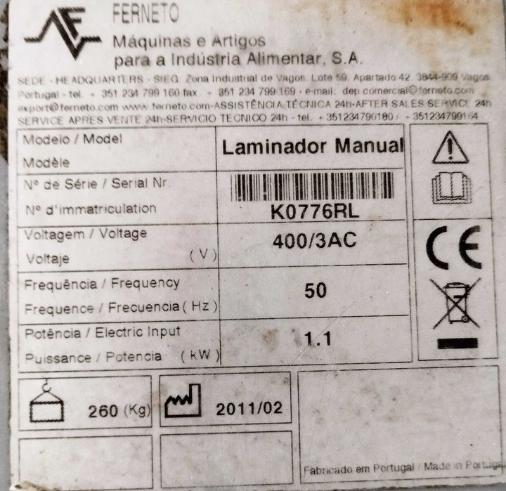Laminador FERNETO mod. LMF 624 (usado)