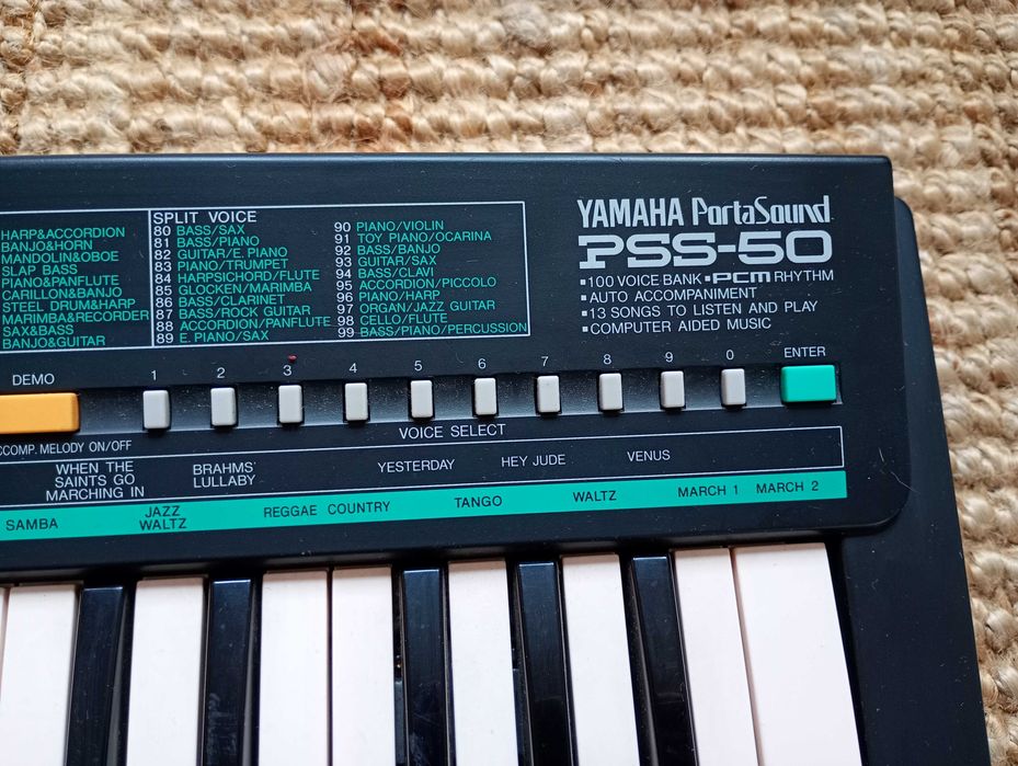 Yamaha PSS-50 PortaSound Mini Keyboard Lata 80