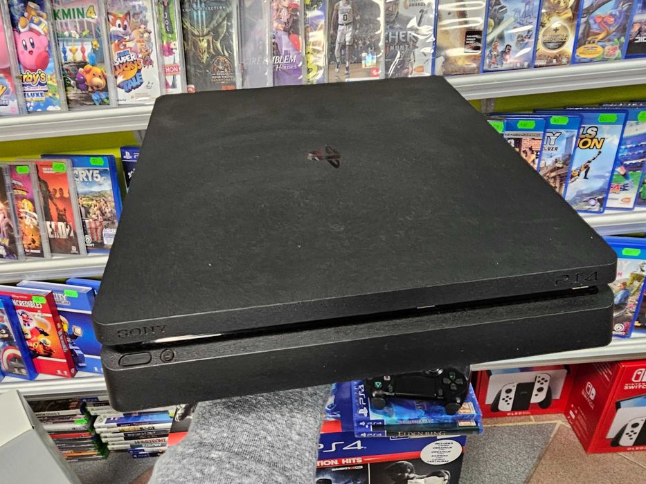 Konsola Playstation 4 PS4 SLIM 1TB + 2 dobre gry Gwar 6m SKLEP ZAMIANA