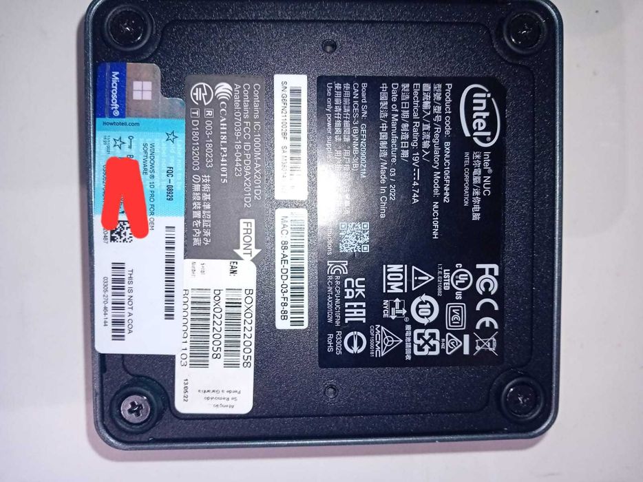 Intel Nuc i5 Frost Canyon 10ªGer WIFI 8G DDR4, 256 SSD.