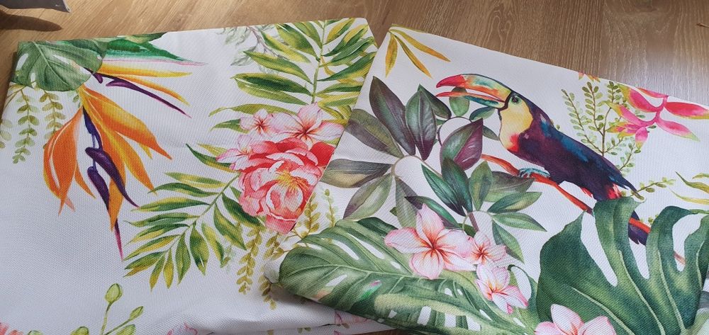 Komplet poszewek na poduszki balkonowe