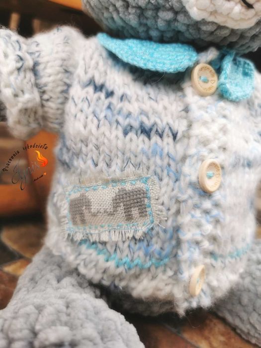 Pluszowy miś ręcznie robiony