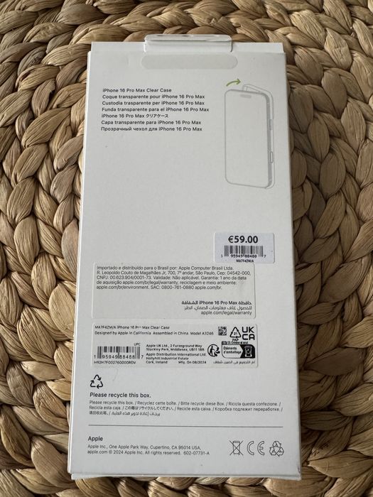 Apple iPhone 16 Pro Max Clear Case
