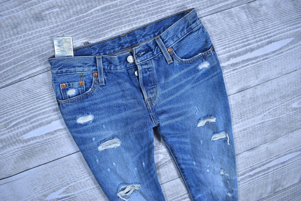 Levis 501 Customized & Tapered Jeansy W23 L32