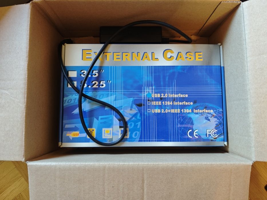 Caixa disco USB 5,25"