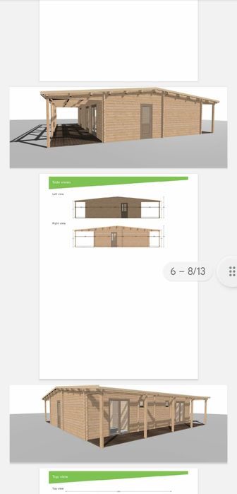 Casa de madeira nova